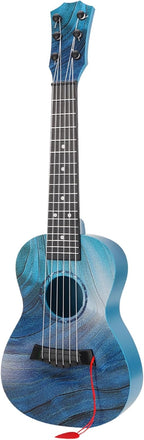 Ukelele de guitarra infantil para 3-5, 21 pulgadas, 6 cuerdas, azul