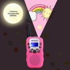 Walkie-talkie de Retevis RT-388 para niños 22 canales FRS/GMRS (1 par en rosa)