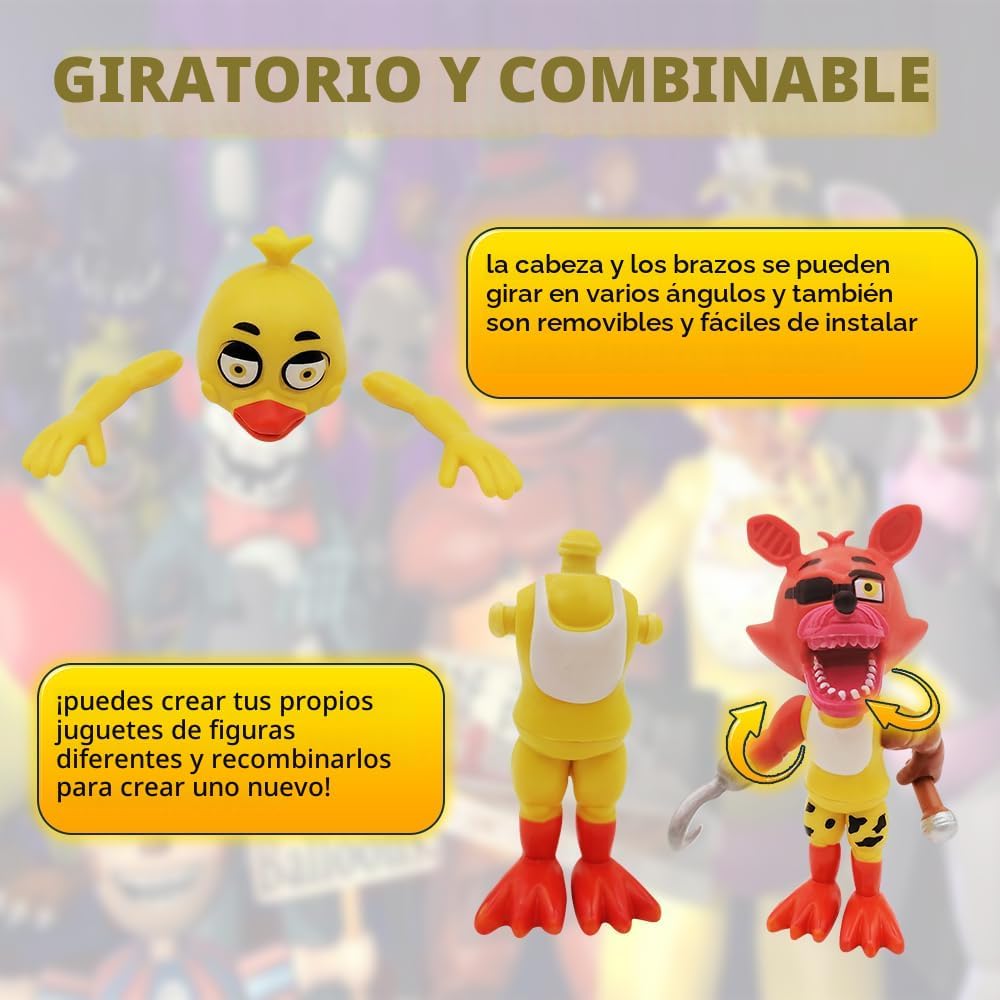 Figura de acción, 18 piezas de figuras de juego, muñecas con articu...