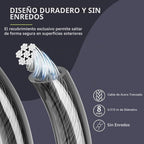 Hererope - Cuerdas de saltar con peso para hombres y mujeres, cuerda de saltar de 1/2 libra con rodamiento de bolas, agarre antideslizante, cable de acero duradero, cuerda de saltar pesada diseñada