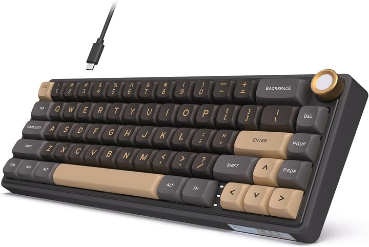 Teclado para juegos RK ROYAL KLUDGE R65 con perilla de volumen, tec...