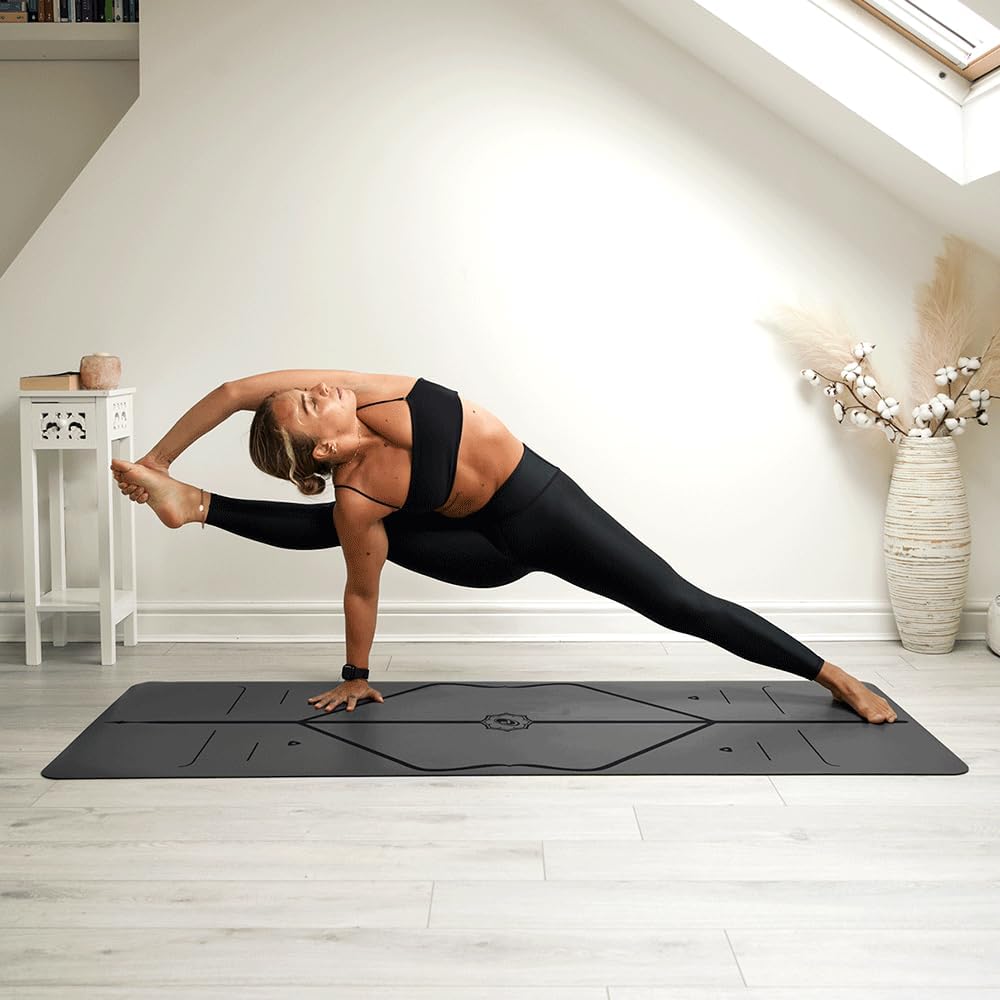 Liforme Esterilla de yoga clásica: diseño de alineación patentado, agarre