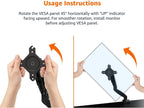 Amazon Basics Soporte de escritorio con brazo de monitor único con resorte de gas, tensión ajustable, se adapta a monitores de 15 a 27 pulgadas, soporta 4.4-15.4 libras, VESA 75x75/100x100, negro