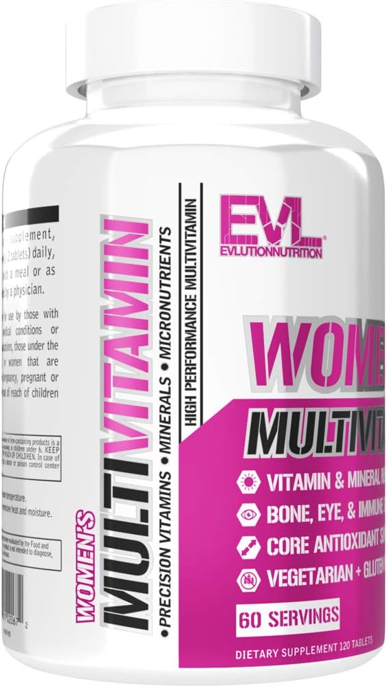 Evlution Nutrition Multivitamínico para mujer, vitaminas y minerale...
