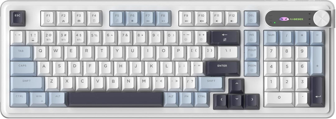 MageGee GK960 Teclado inalámbrico, 98 teclas trimodo BT\/2.4G\/tecl...