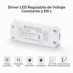 BTF-LIGHTING Fuente de alimentación regulable con certificación ETL de