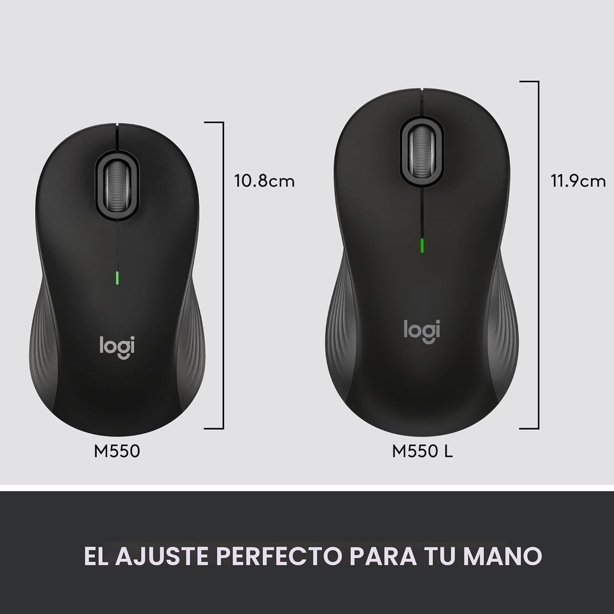 Ratón inalámbrico Logitech Signature M550 - para manos pequeñas a m...
