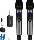 HOTEC Micrófonos inalámbricos Dual UHF Sistema de micrófono de mano