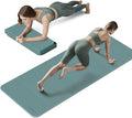 PAIDU Esterilla de yoga plegable para fitness, extra gruesa de 2/5 pulgadas (0.394 in) | TPE antideslizante certificado SGS | 75 x 26 pulgadas extra larga | portátil y fácil de almacenar | para yoga