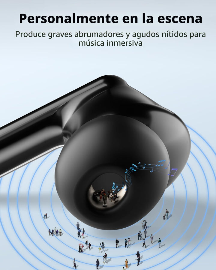 Auriculares inalámbricos, auriculares Bluetooth 5.4 con 50 horas de...