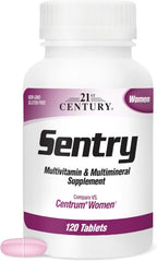 21st Century Sentry Multivitamínico para mujer con hierro y calcio, 120, 120 unidades (1 paquete)
