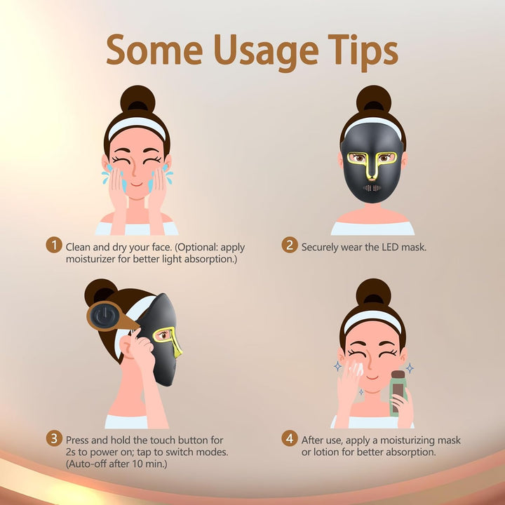 Kelyoo Terapia de luz roja para mascarilla facial \u2013 Terapia de...