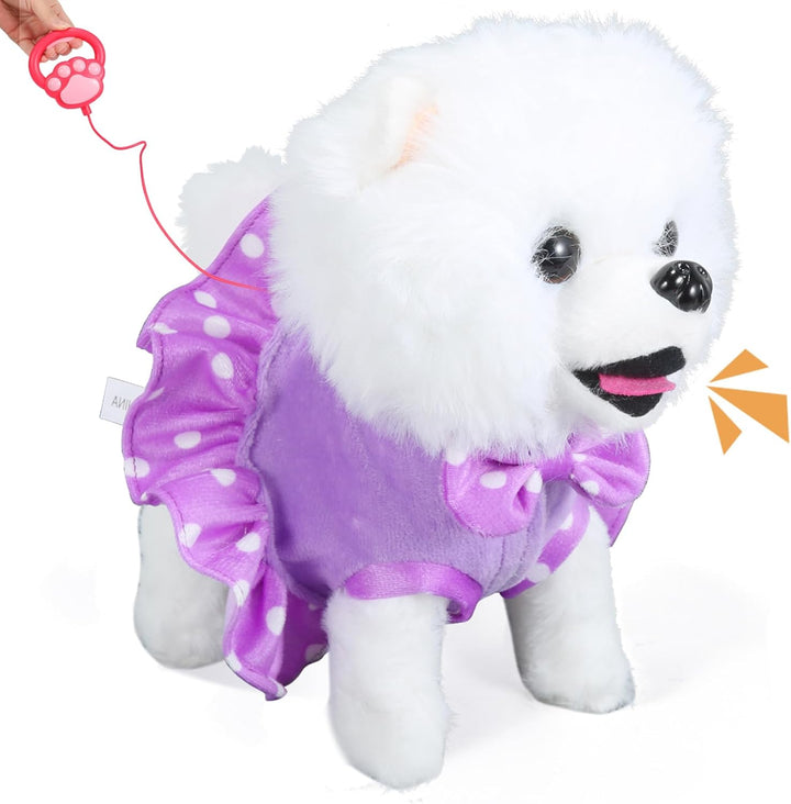 GOBRILLFUN Juguete de perro caminante con control remoto, perro rob...