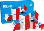 Moyu Meilong - Juego de cubos educativos de 2 x 2, 3 x 3, 4 x 4, 5 x 5, 6 x 6, 7 x 7, cubo moyu, sin calcomanías, paquete de 6 unidades