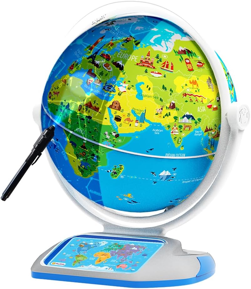 PlayShifu Orboot Earth Explorer - Globo AR interactivo para niños a partir de 4 años | Más de 400 maravillas, más de 1000 hechos | Modo constelación, juegos y lápiz óptico mágico | Juguete educativo