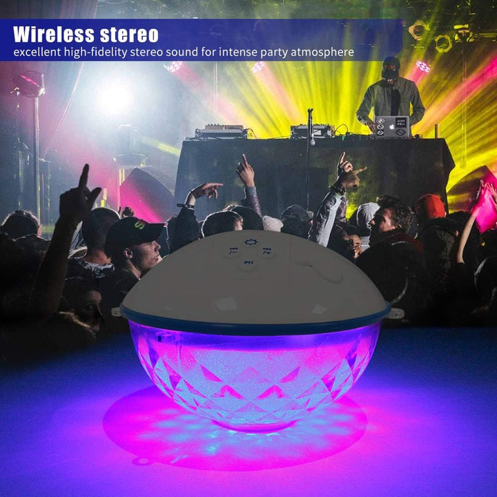 Altavoces Bluetooth con luces coloridas, portátil, con nivel de pro...