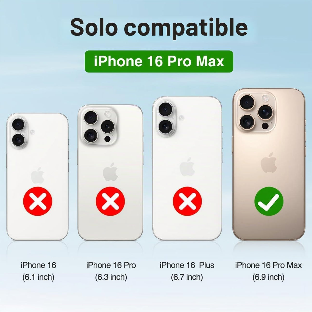 Alpatronix Funda de batería para iPhone 16 Pro Max, funda protectora delgada y portátil para cargador extendido, carga rápida de 15 W, alta capacidad con funda de carga inalámbrica (BX16PM), color negro
