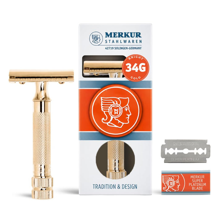 Merkur Maquinilla de afeitar clásica de seguridad de doble filo de...