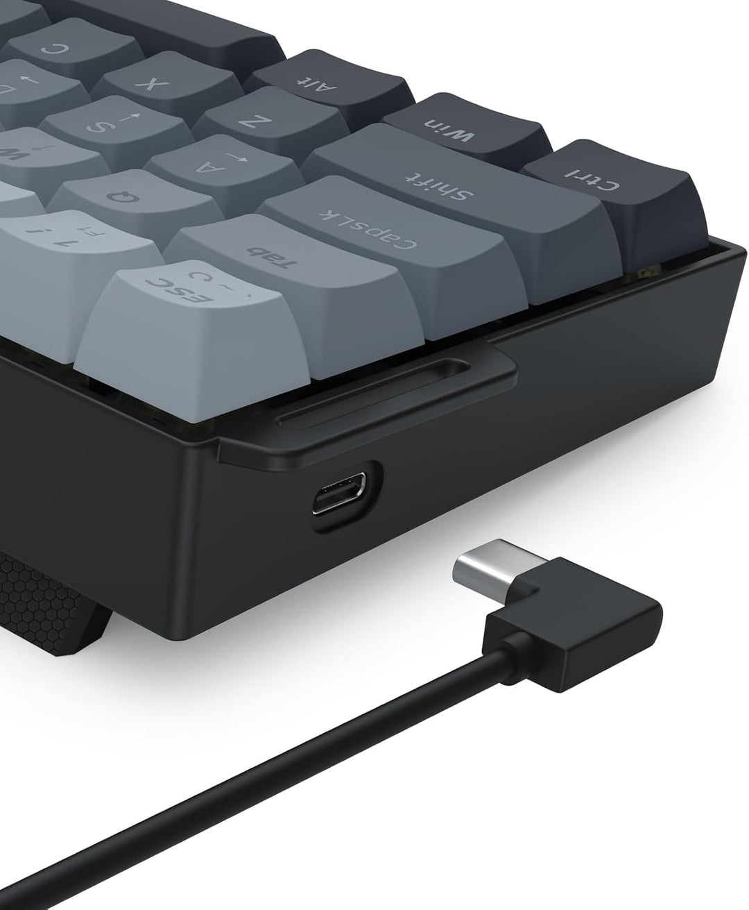 Redragon K617 HE - Teclado para juegos de disparo rápido, 60% 61 te...