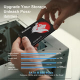 Bestoss Disco duro interno SSD de 2.5 pulgadas de 120 GB para PC o...