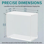 PKMN - Caja de refuerzo apilable de acrílico – Protector de caja de refuerzo PKMN con fuertes imanes deslizantes – Acrílico ultra grueso 0.197 in + 0.197 in compatible con cajas de refuerzo PKMN – 1 unidad