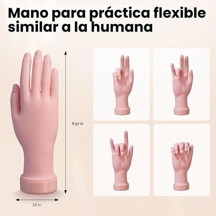 Kit de uñas acrílicas para principiantes: líquido y polvo acrílico...