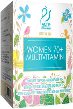 ACTIF Multivitamínico orgánico para mujeres mayores de 70 años con más de 20 factores