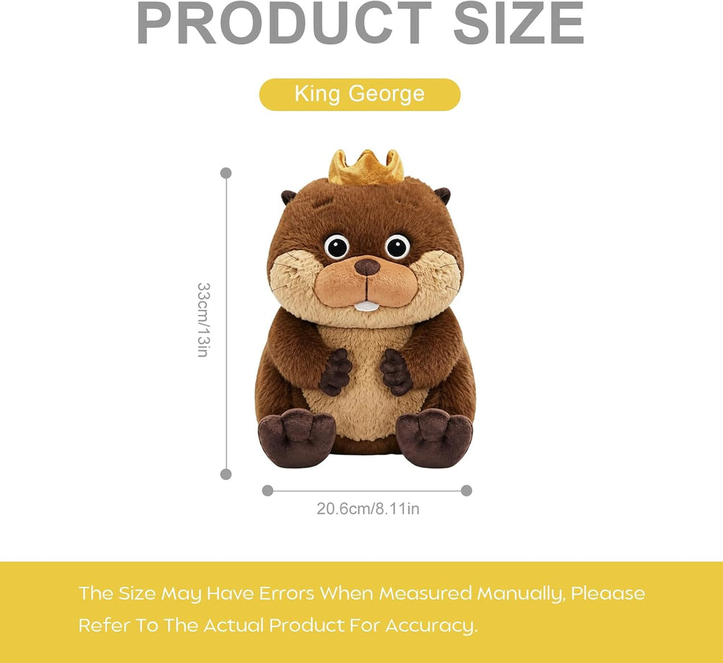 MINISO Disney Pixar Hoppers King George - Peluche de 13 pulgadas