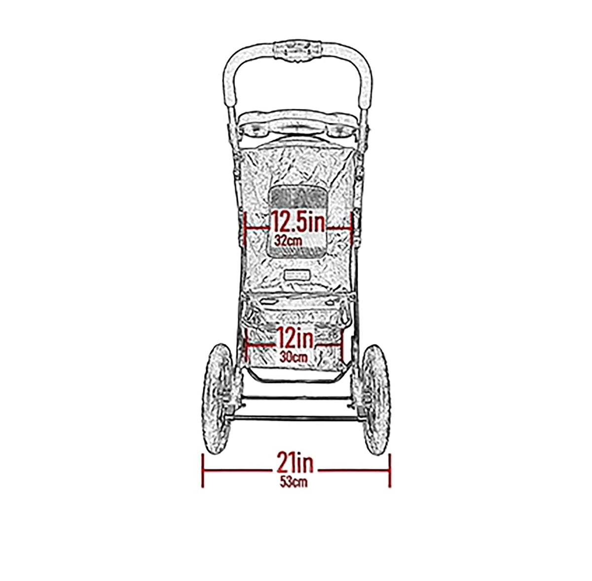 Pet Gear NV - Cochecito para mascotas sin cremallera para gatos y perros, entrada sin cremallera, fácil de plegar con una sola mano, neumáticos rellenos de gel, almohadilla de felpa + funda para clima