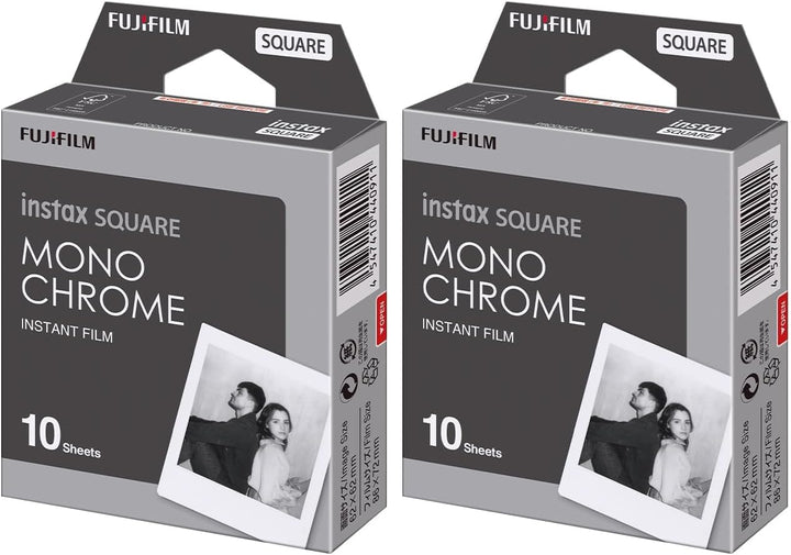 Fujifilm instax Square - Película monocromática (10 exposiciones, 2...