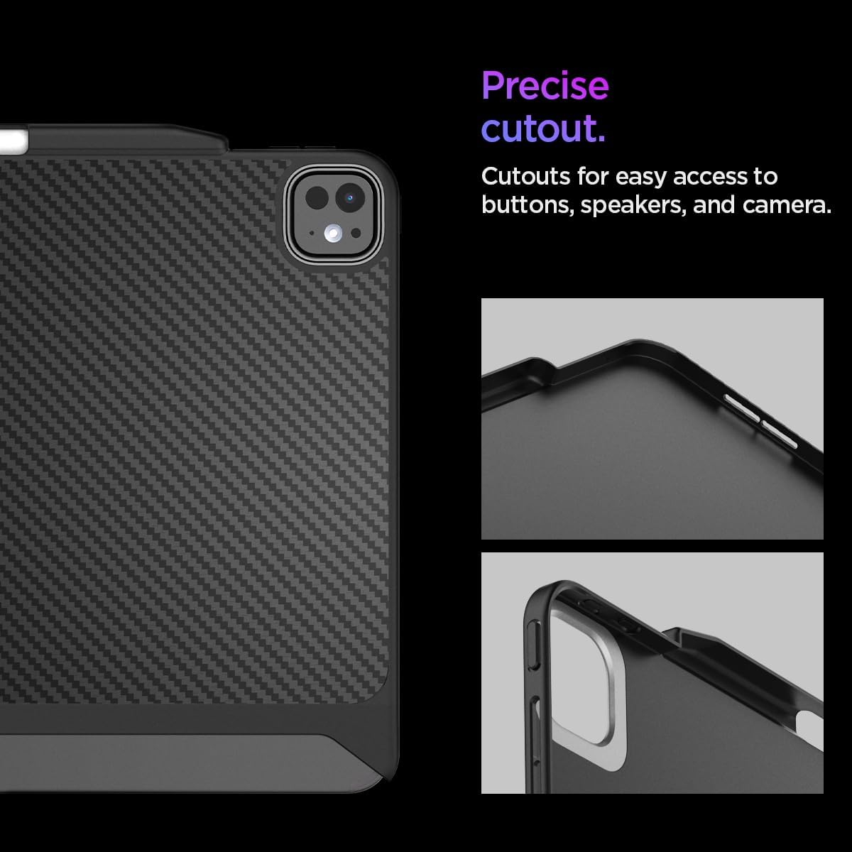 Spigen Funda para iPad Pro de 13 pulgadas M5/M4 (2025-2024) con soporte