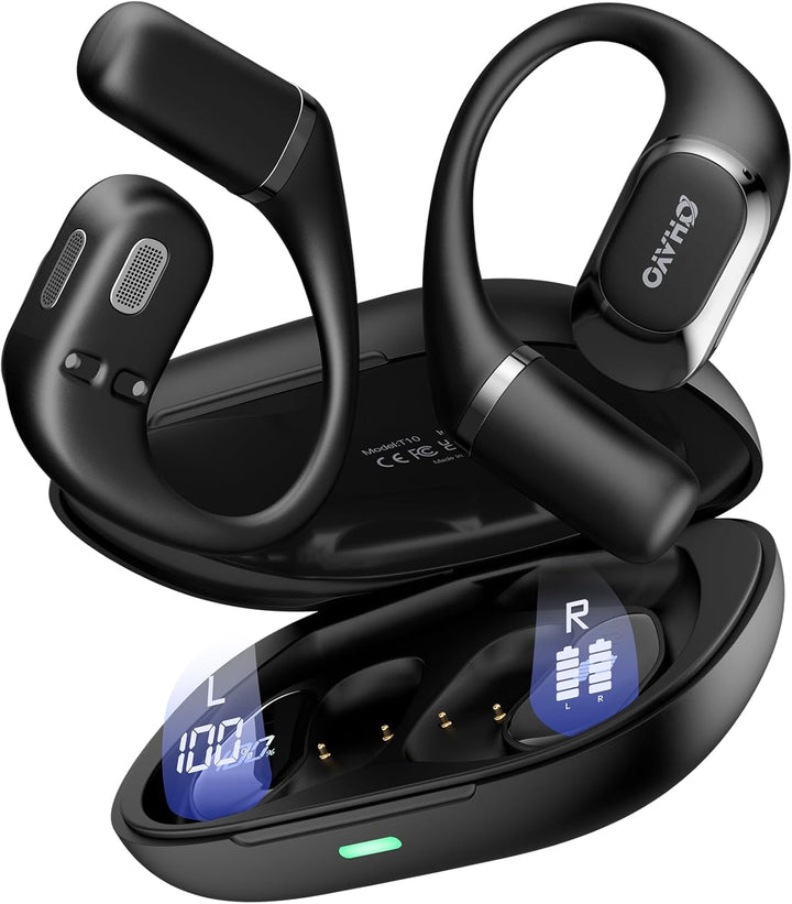 Auriculares de oído abierto, auriculares sobre la oreja con gancho...