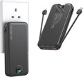 Ffnpua - Cargador portátil con enchufe de pared, banco de energía U...