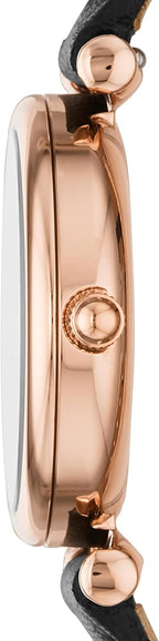 Fossil Carlie - Reloj de cuarzo de acero inoxidable de tres manecillas para mujer