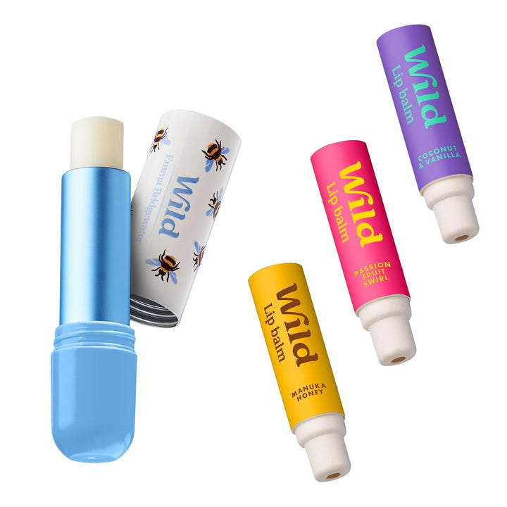 Wild Kit Inicial de Bálsamo Labial Recargable - Incluye Estuche de...