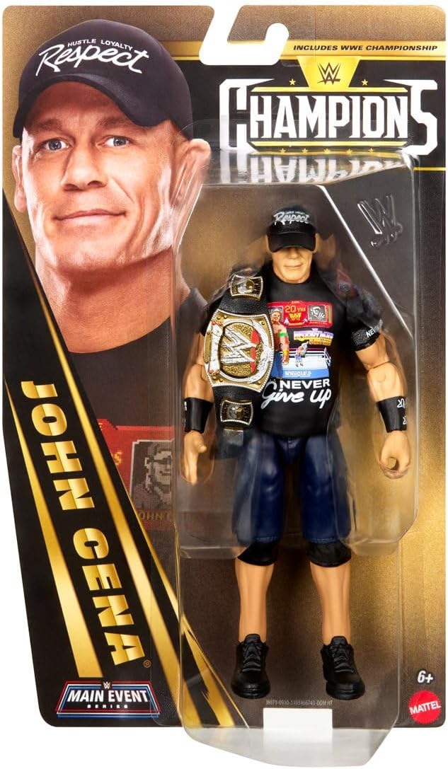 WWE John Cena Main Event Series Champions 2026 Figura de acción con...