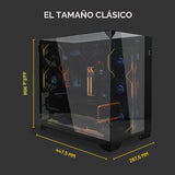Lian Li O11 Vision Compact - Caja para computadora de torre media A...