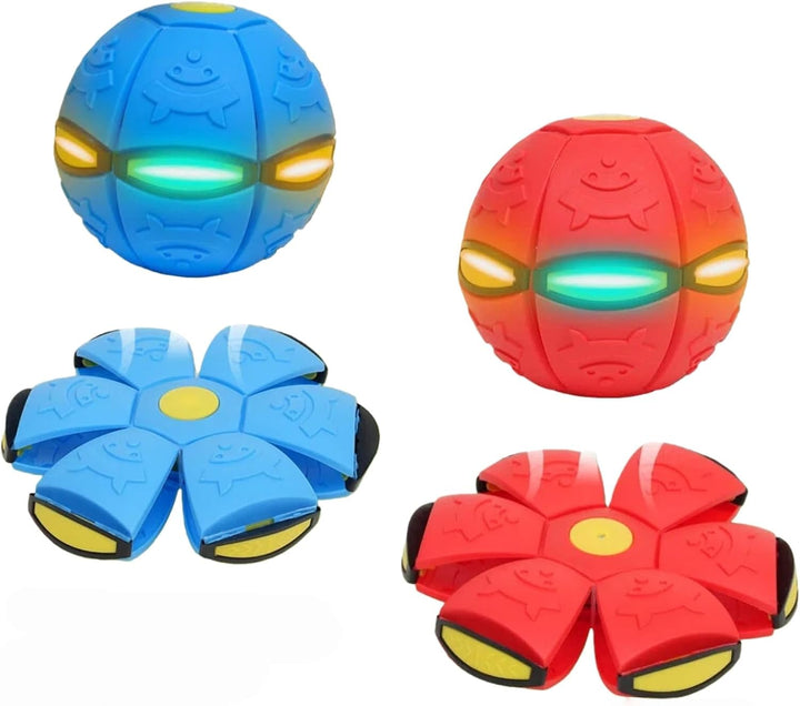 LETIAFINE 2 bolas mágicas de doble forma con 6 luces LED, bola emer...