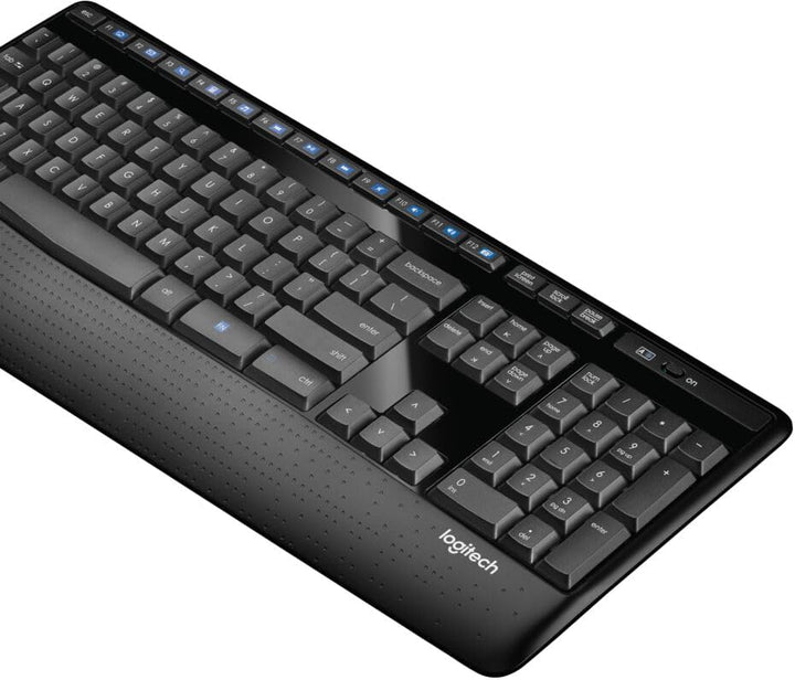 Logitech Teclado inalámbrico K345 - Teclado de tamaño completo con...