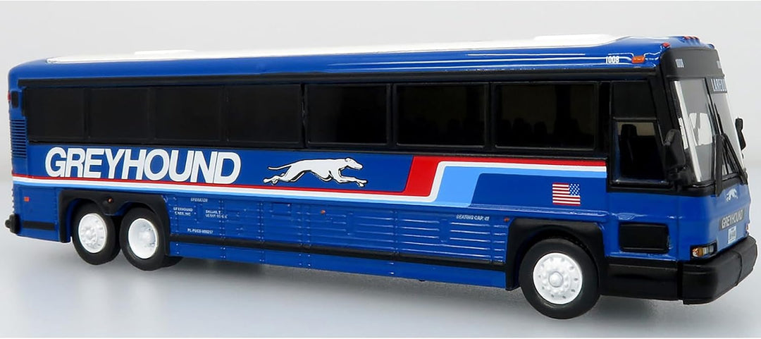 2001 MCI D4000 Autobús Azul con Rayas Vintage Bus  Motor