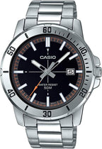 Casio Reloj Hombre Analógico Dial Marrón Acero Inoxidable