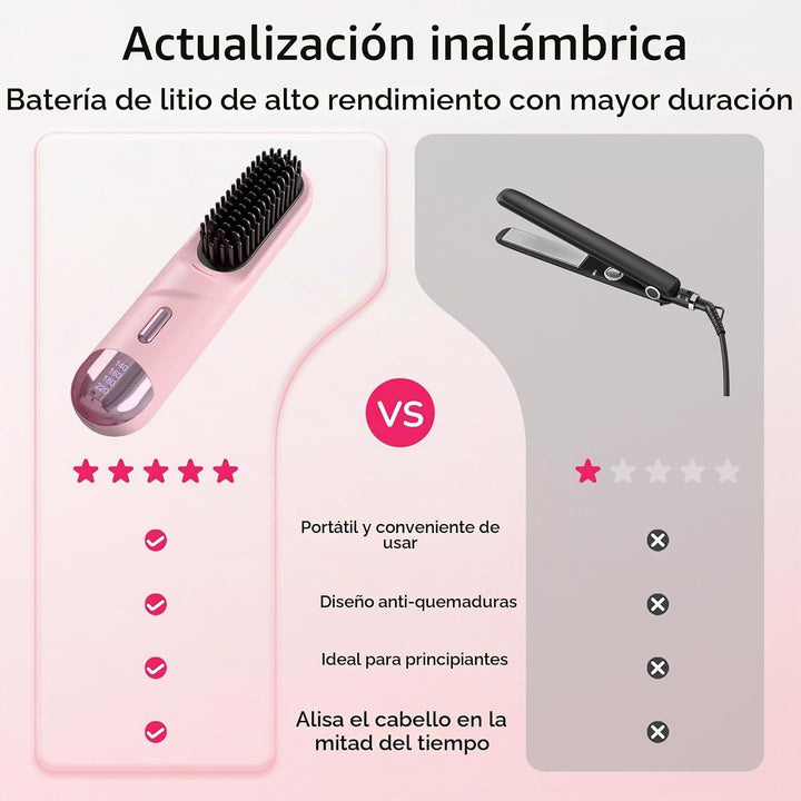 Go Brush Pro 2026 - Cepillo alisador de cabello 300 millones de ion...