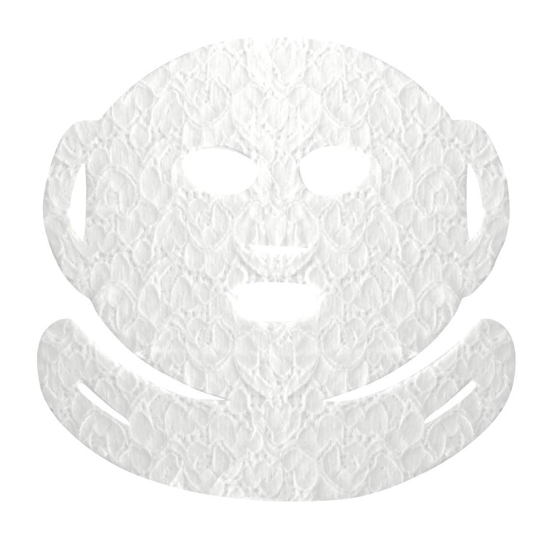 Máscara facial Lace Your Face de compresión, como se ve en el progr...