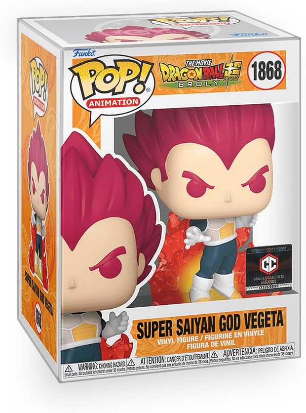 Epic Collectibles Pop Anime: Dragonball Broly - Vegeta (Super Saiyan God)