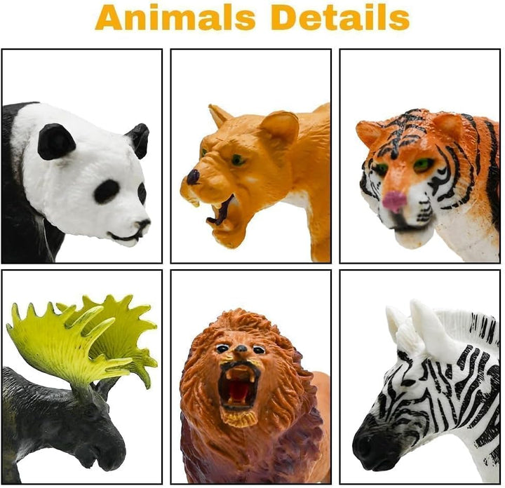 Figuras de animales de safari, figuras realistas de animales salvaj...