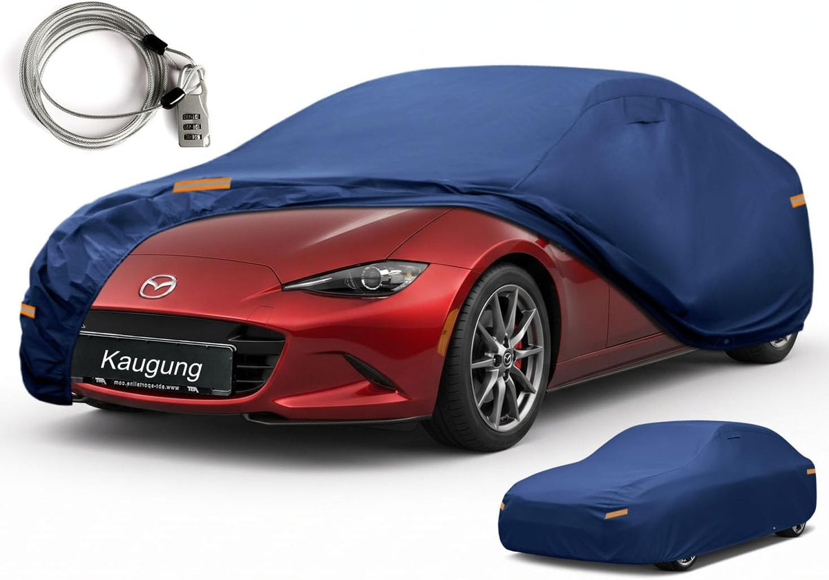 Kaugung Funda de automóvil de ajuste personalizado para Mazda MX-5 Miata (NA, NB, NC, ND y RF), resistente al agua, protección para exteriores para todo tipo de clima