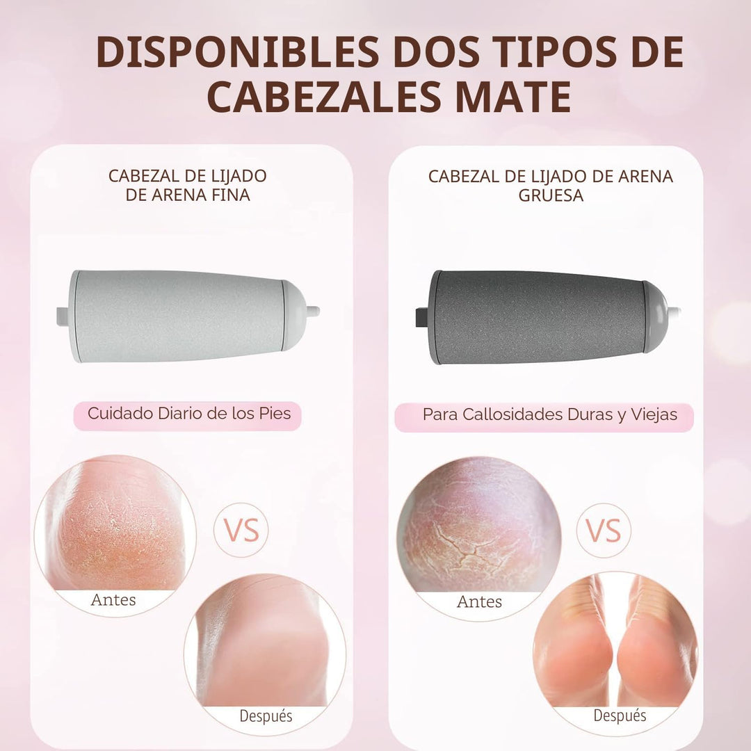 Haootadiy - Quitadores eléctricos de callos para pies, kits de pedi...