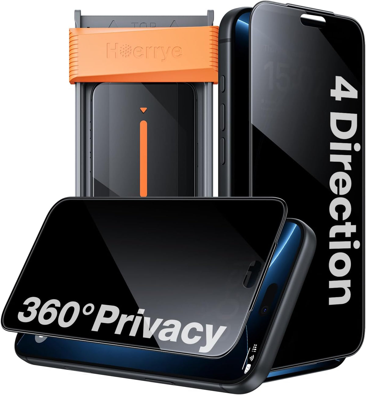 Protector de pantalla de privacidad de 360° para iPhone 18 Pro Max