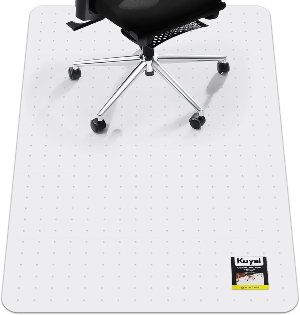 Lámpara Kuyal - Tapete para silla de oficina, transparente, resistente, para silla de computadora