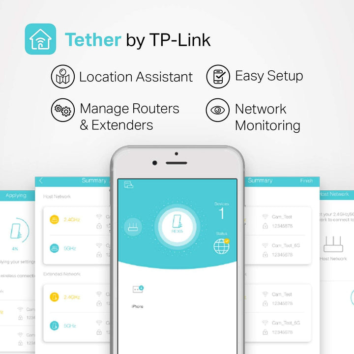 TP-Link Extensor de alcance WiFi AC750 Control de